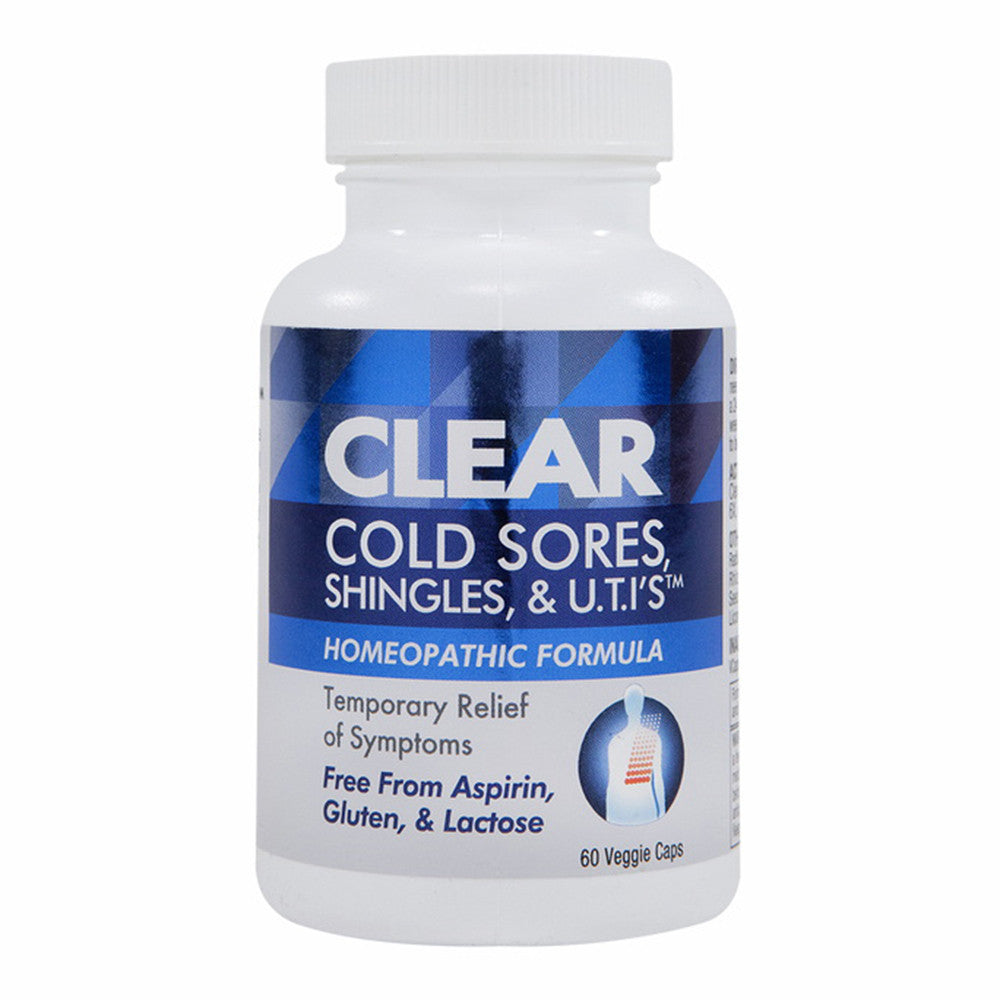 Clear The Pain Clear Cold Sores, Shingles And U.T.I. Relief Formula Capsules, 60 Ea